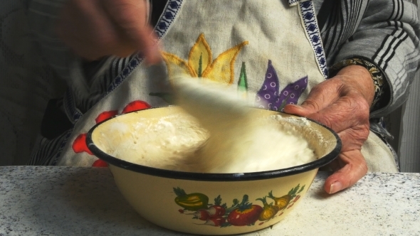 Grandmother Kneads The Dough