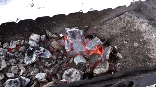 Charcoal For Barbecue Burns