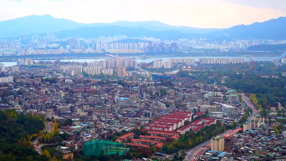 Time lapse of Seoul city in South Korea