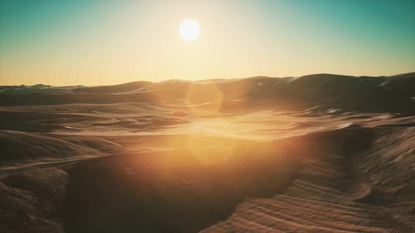 Beautiful Sand Dunes in the Sahara Desert