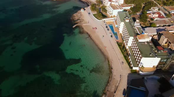 Platja S'Estanyol in Ibiza, Spain