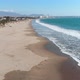 Birds on the pacific ocean coast beach (Coquimbo, Chile) aerial view - VideoHive Item for Sale