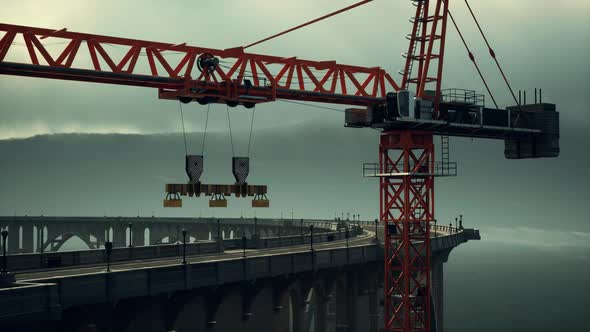 High Way Bridge Under Construction