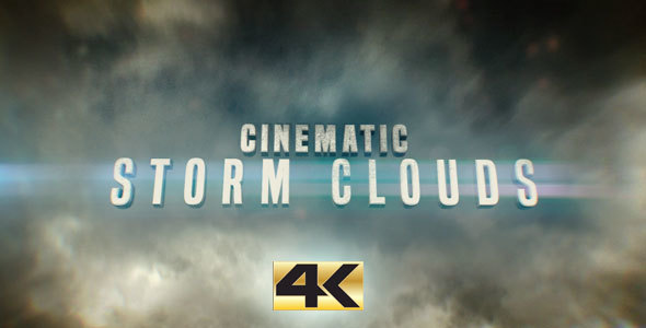 Cinematic Background of Stormy Clouds