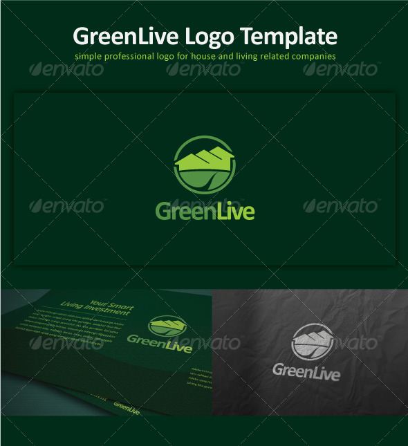 Green Live Logo Template
