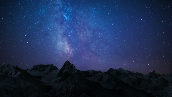 Milky Way At Mountain