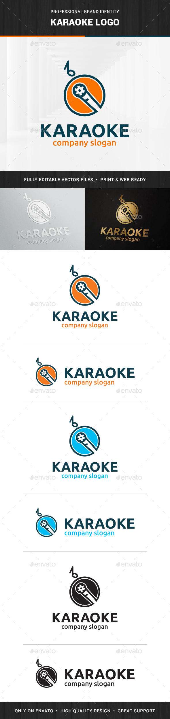 Karaoke Logo Template