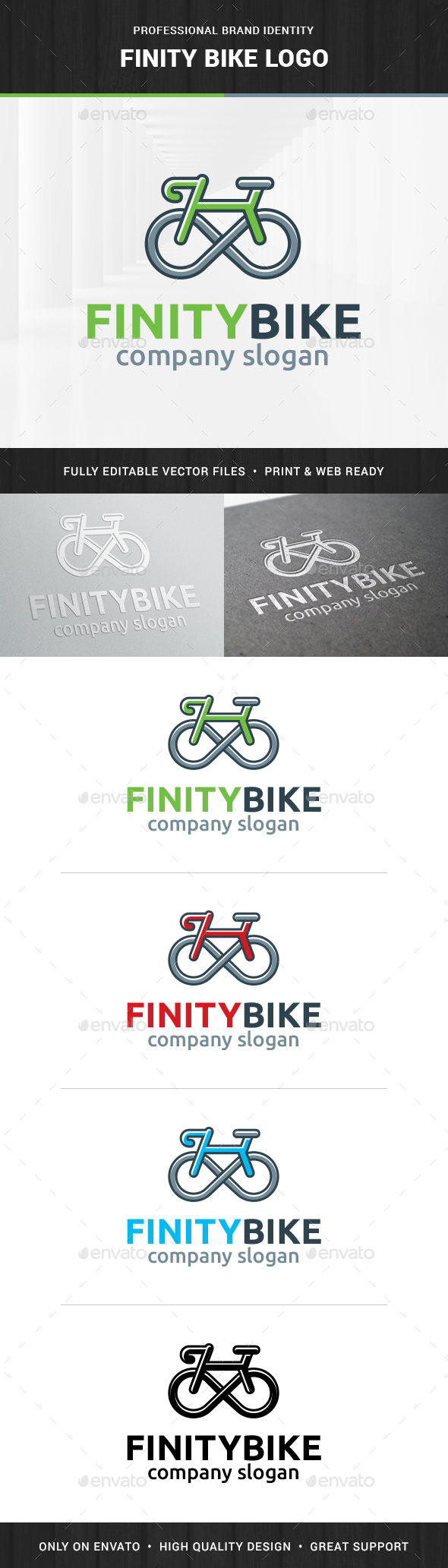 Infinity Bike Logo Template