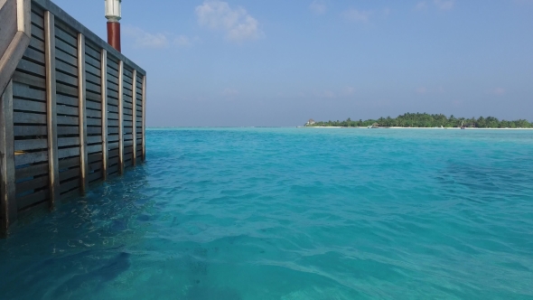 Berth Or Terrace With Stair In Sea On Beach 2