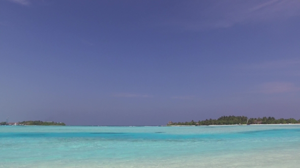 Sea And Sky On Maldives Beach 9