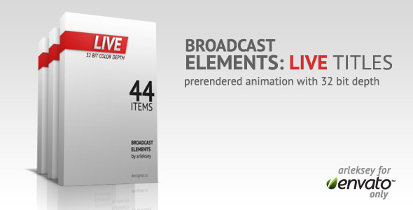 Broadcast Elements: LIVE titles (bundle)
