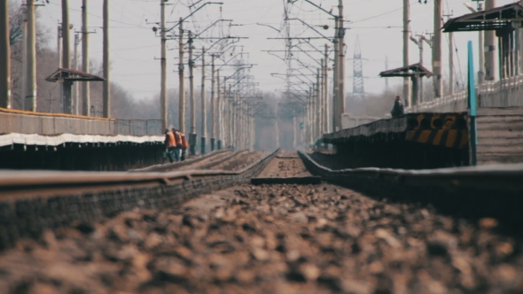 Rails For Rail Road Trains And Mirage