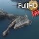 Fly Over the Rock in the Sea - VideoHive Item for Sale