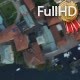 Vertical Flight Over the Church in a Small Town - VideoHive Item for Sale