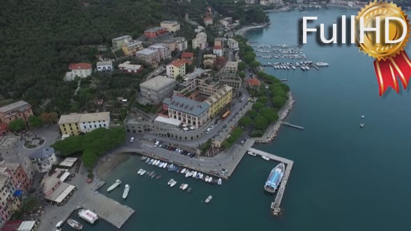 Aerial Video of the Pier With Yachts