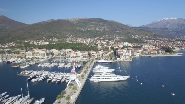 Aerial View Of Porto Montenegro