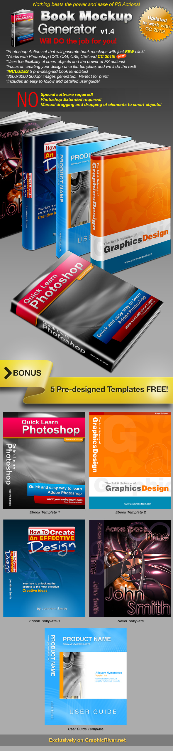 Download Ebook Mockup Graphics Designs Templates From Graphicriver PSD Mockup Templates