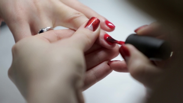  Of a Manicure In a Beauty Salon