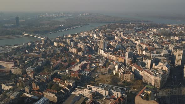 Aerial View of Belgrade