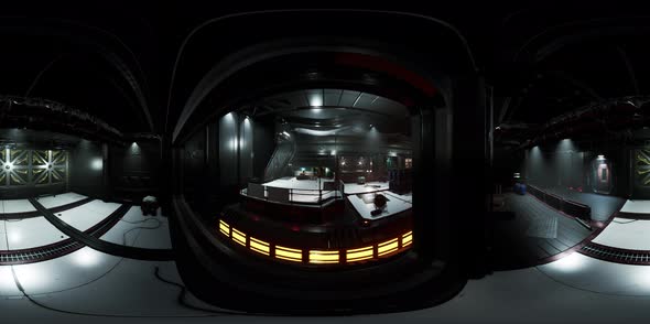 Vr360 View of Spaceship Interior