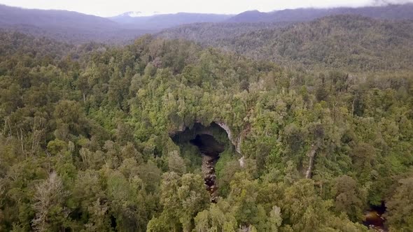 Massive cave in rainforest