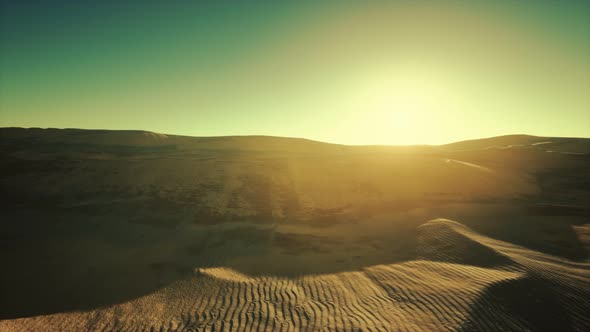 Beautiful Sand Dunes in the Sahara Desert