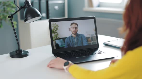 Workers Having Video Chat