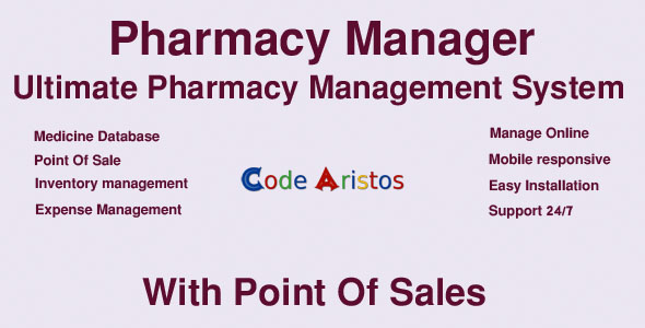 Kierownik apteki - Ultimate Pharmacy / Medicine Store Management System