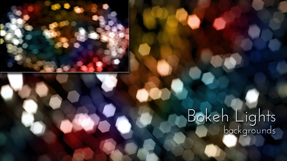 Holiday Lights Bokeh Background