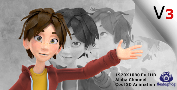 Kid-Character Animation With Lip sync V3