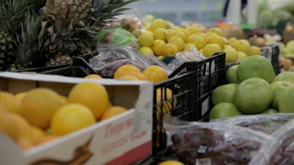 Fruit Store Lemons Bananas Apples Oranges Pomelo alt