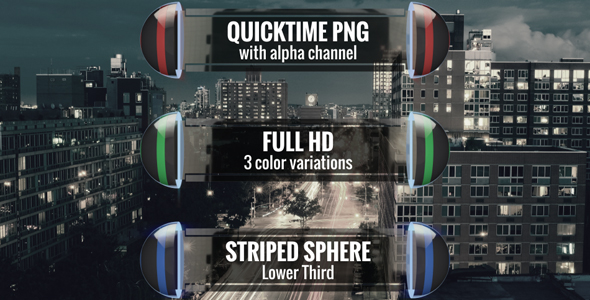 Striped Sphere Lower Third alt