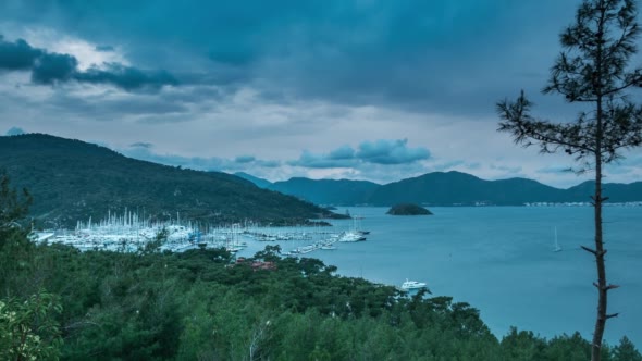 Sheltered Harbor in a Stormy Day