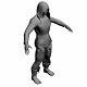 Low Poly Base Mesh Monah 3 - 3DOcean Item for Sale