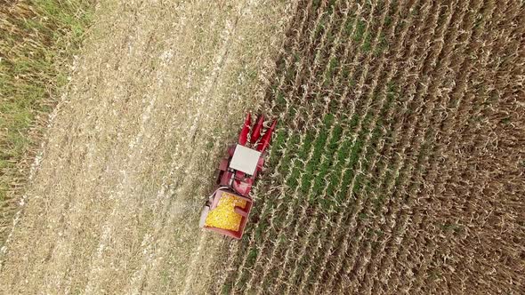 Tractor On A Rural Farm Field 2