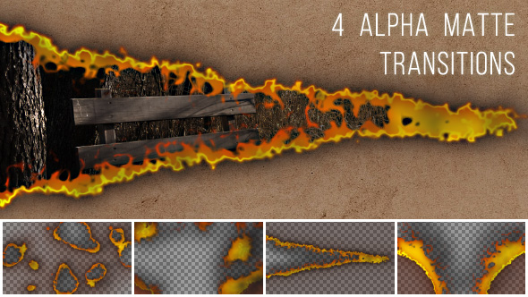 Burning with Fire Flame Transitions - 4 Pack alt