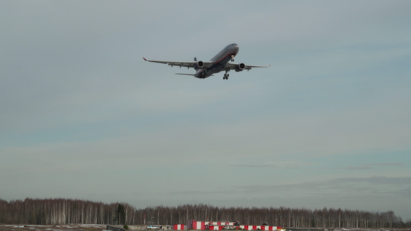 Landing Of A Passenger Plane