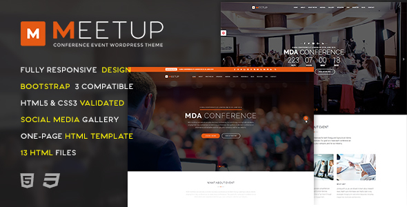 Meetup - Conference Event HTML Template