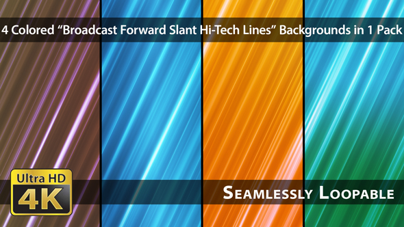 Broadcast Forward Slant Hi-Tech Lines - Pack 01