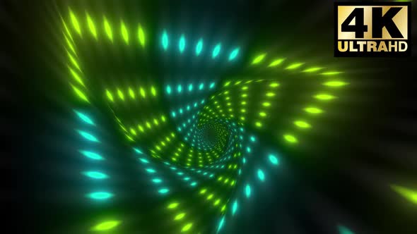 4 Colorful Triangle Light Tunnel Pack