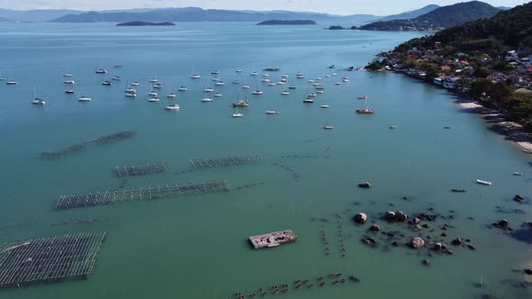 Florianopolis Beach Brazil. International tourism landmark.