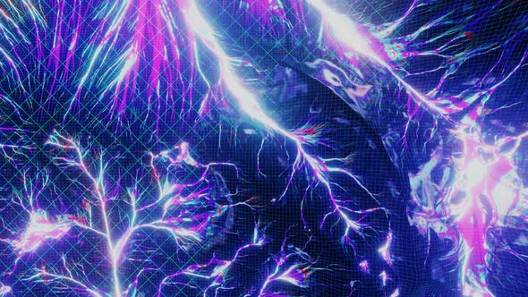 Top View Alien Planet with Retro Futuristic Concept alt