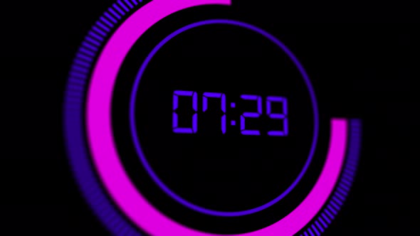 Digital Clock Timer 3d 10 Second 4k Video