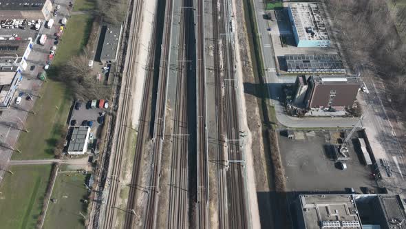 Railway Station Transportation Infrastructure Metro Train Station in Amsterdam Sloterdijk The