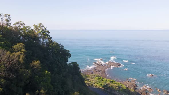 Stunning tropical coastline by the seaside town of Jaco on the Central Pacific Coast of Costa Rica.