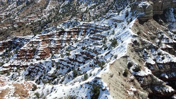 Aerial of the rugged landscape of southern Utah