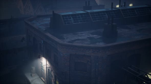 Aerial View of Old Factory alt