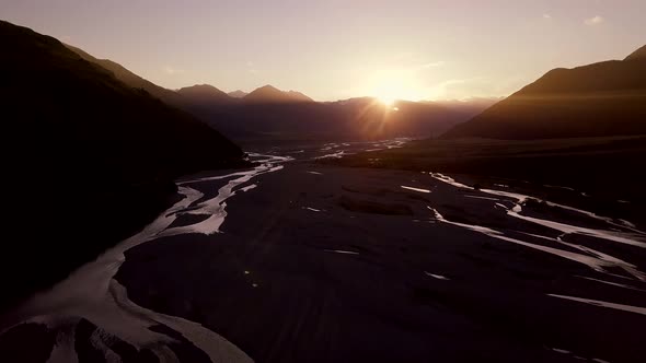 Sunset in Southern Alps