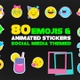 Emojis And Social Media Elements Pack - VideoHive Item for Sale