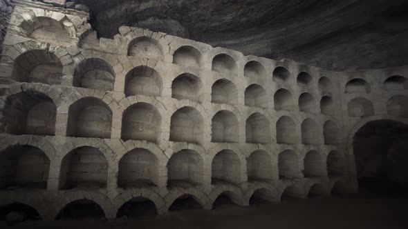 Ancient Wine Cellar in a Rocky Grotto